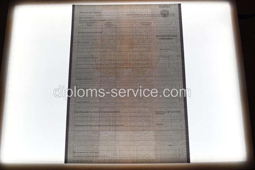 Академическая справка для колледжа-фото2