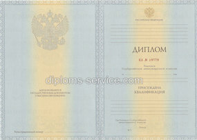 Диплом специалиста с приложением образца 2012-2013 года